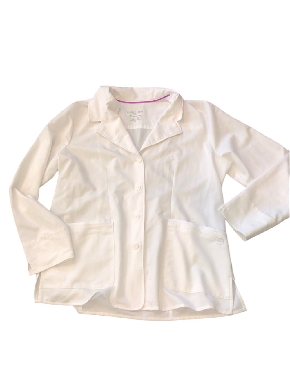 Purple label healing hands white nurses active top jacket size XLarge - Picture 1 of 9